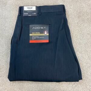 NWT Men's Axist No Iron Wrinkle Resistant Dress Pants Twilight Size W38 L32